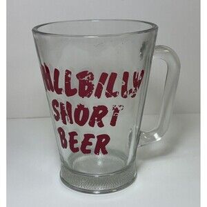 “Hillbilly Short Beer” Glass Beer Pitcher